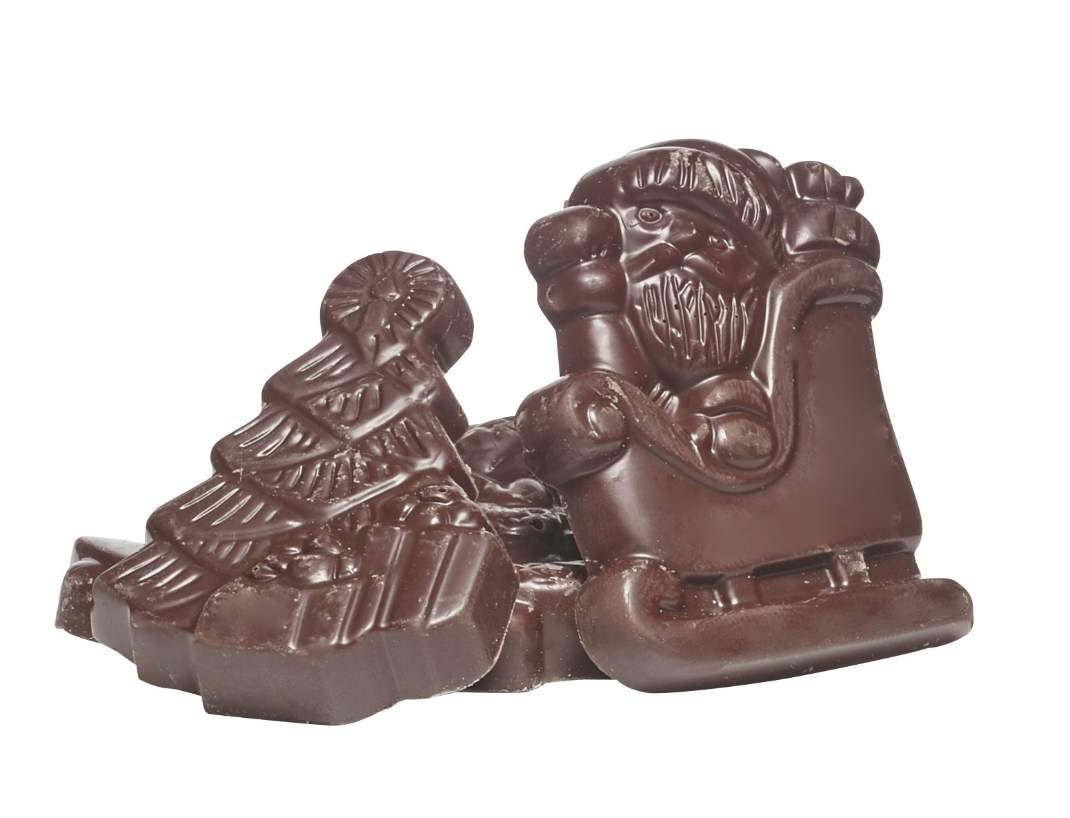 Belledonne Kerstfiguren pure chocolade bio 2kg - 002688